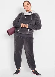 Fleece joggingbroek met comfortabele band, bonprix
