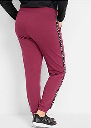 Sweatpants met tapes en statement print, bpc bonprix collection