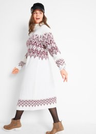 Gebreide midi jurk met Noors patroon, bpc bonprix collection