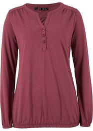 Henley shirt van katoen met lange mouwen, bpc bonprix collection