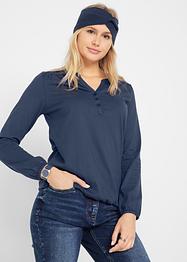 Henley shirt van katoen met lange mouwen, bpc bonprix collection