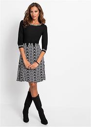 Gebreide jurk met patroon, BODYFLIRT boutique