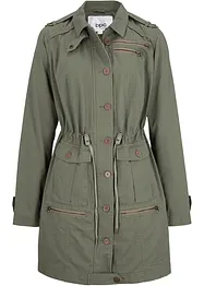 Katoenen parka in utility stijl, halflang, bonprix