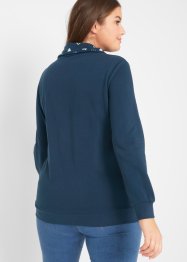 Sweater met gedessineerde col, bpc bonprix collection