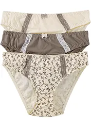 Slip (set van 3) met katoen, bonprix