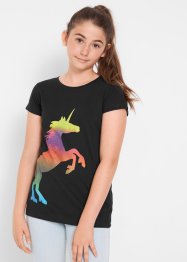 Meisjes shirt met unicorn van katoen, bpc bonprix collection