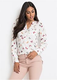 Blouse met V-hals, BODYFLIRT