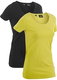 Lang sportshirt met katoen (set van 2), bpc bonprix collection