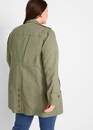 Katoenen parka in utility stijl, halflang, bonprix