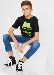 Jongens T-shirt met coole print van biologisch katoen, bonprix