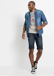 Slim fit stretch jeans bermuda, bonprix