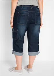 Stretch cargo jeans, mid waist, bonprix