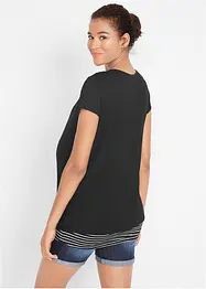 2-in-1 zwangerschapsshirt / voedingsshirt van viscose, bonprix