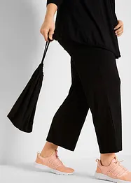 Loungewear top, 3/4 vest en broek (3-dlg. set) met viscose, bonprix