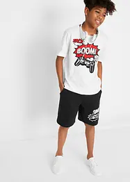 T-shirt en bermuda van biologisch katoen (2-dlg. set), bonprix