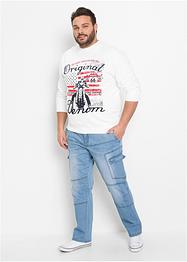 Regular fit cargo stretch jeans, straight, John Baner JEANSWEAR