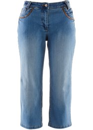 Katoenen capri jeans met comfortband, slim fit, bpc bonprix collection