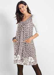 Knielange jersey jurk van viscose, mouwloos, bpc bonprix collection