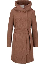 Korte coat met wol, bonprix