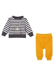 Baby shirt en sweatpants (2-dlg. set) van biologisch katoen, bonprix