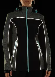 Softshell jas met reflecterende details, waterafstotend, bonprix