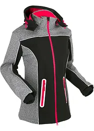 Softshell jas met reflecterende details, waterafstotend, bonprix