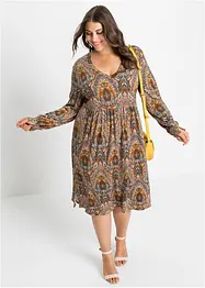 Jersey jurk met paisley, bonprix