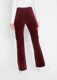 Flared stretch corduroy broek met high-waist comfortband, bpc bonprix collection