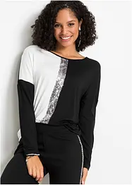 Shirt met pailletten, bonprix