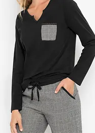 Pyjama met flanellen broek, bonprix