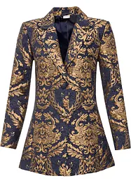 Korte coat van gouden jacquard, korte maten, bonprix