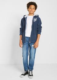Jongens fleece vest met teddy fleece capuchon, bpc bonprix collection