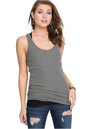 Geribde tanktop (set van 2), RAINBOW