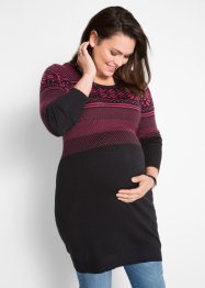 Gebreide zwangerschapsjurk met Noors patroon, bpc bonprix collection