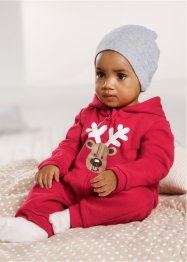Baby sweat jumpsuit met kerstmotief van biologisch katoen, bpc bonprix collection
