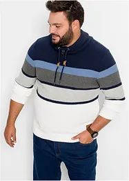 Trui met hangende col van puur katoen, bonprix