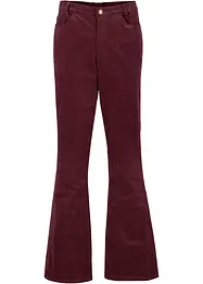 Flared stretch corduroy broek met high-waist comfortband, bonprix