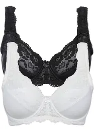 Minimizer bh met gewatteerde bandjes (set van 2), bonprix