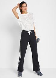 Katoenen sweatpants (set van 2), straight, bpc bonprix collection