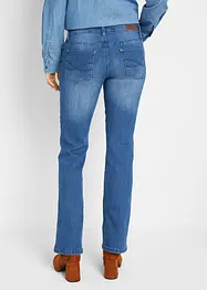 Mid waist stretch jeans, bootcut, bonprix