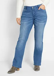 Mid waist stretch jeans, bootcut, bonprix