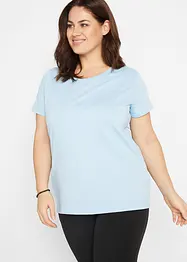 Shirt met ronde hals (set van 5), korte mouw, bonprix
