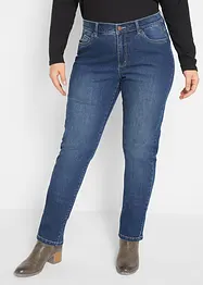 Stretch jeans mid waist, straight, bonprix