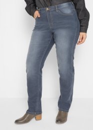 Ultra soft mid waist jeans, straight, John Baner JEANSWEAR