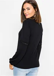 Longsleeve met kant, bonprix