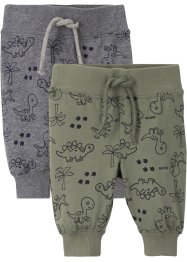 Baby jersey broek (set van 2) biologisch katoen, bpc bonprix collection