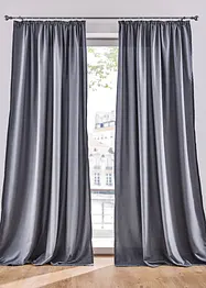 Onderhoudsvriendelijk microvezel gordijn (2 stuks), bonprix