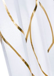 Transparant gordijn met glanzende print (1 stuk), bpc living bonprix collection