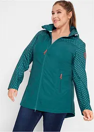 Waterafstotende softshell jas met print, slim fit, bonprix