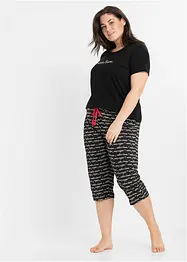 Capri pyjama van puur katoen, bonprix